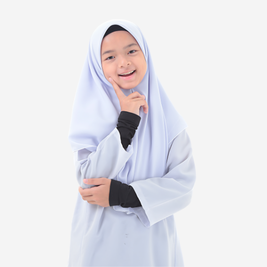 Tudung Sekolah Dua Lapis galeri